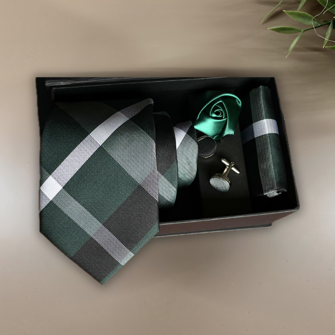 CORBATA ESCOCESA NEGRO VERDE