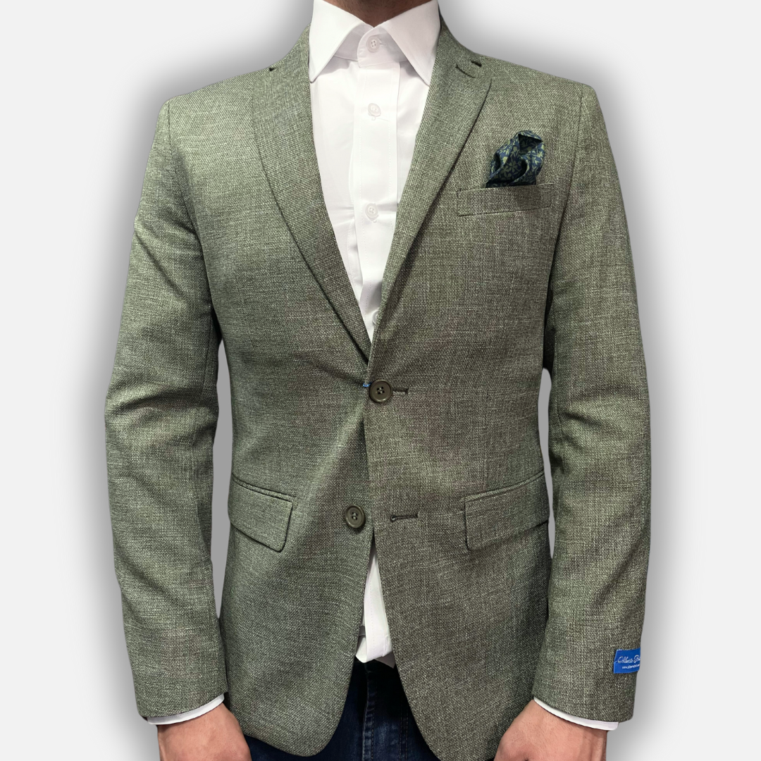 Chaqueta Verde Claro Jaspeado