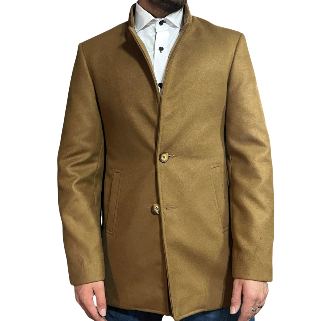 Abrigo 3/4 Camell Oscuro